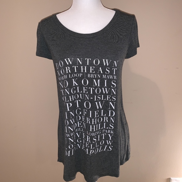 Local Love Tops - Minneapolis Graphic Tee - Size S/M